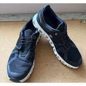 On Cloud 6 Men's Running Shoes Size 12 Black White Sneakers Great Shape